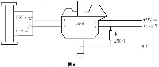 智能金属转子流量计防爆接线图