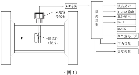 DN400靶式流量计工作原理图