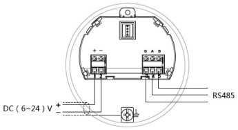 卫生型雷达液位计24V RS485/Modbus接线图